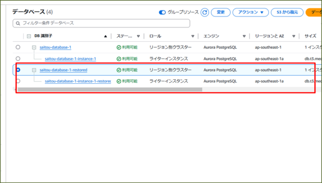 saitou-aurora-restore-awscliデータベース確認4